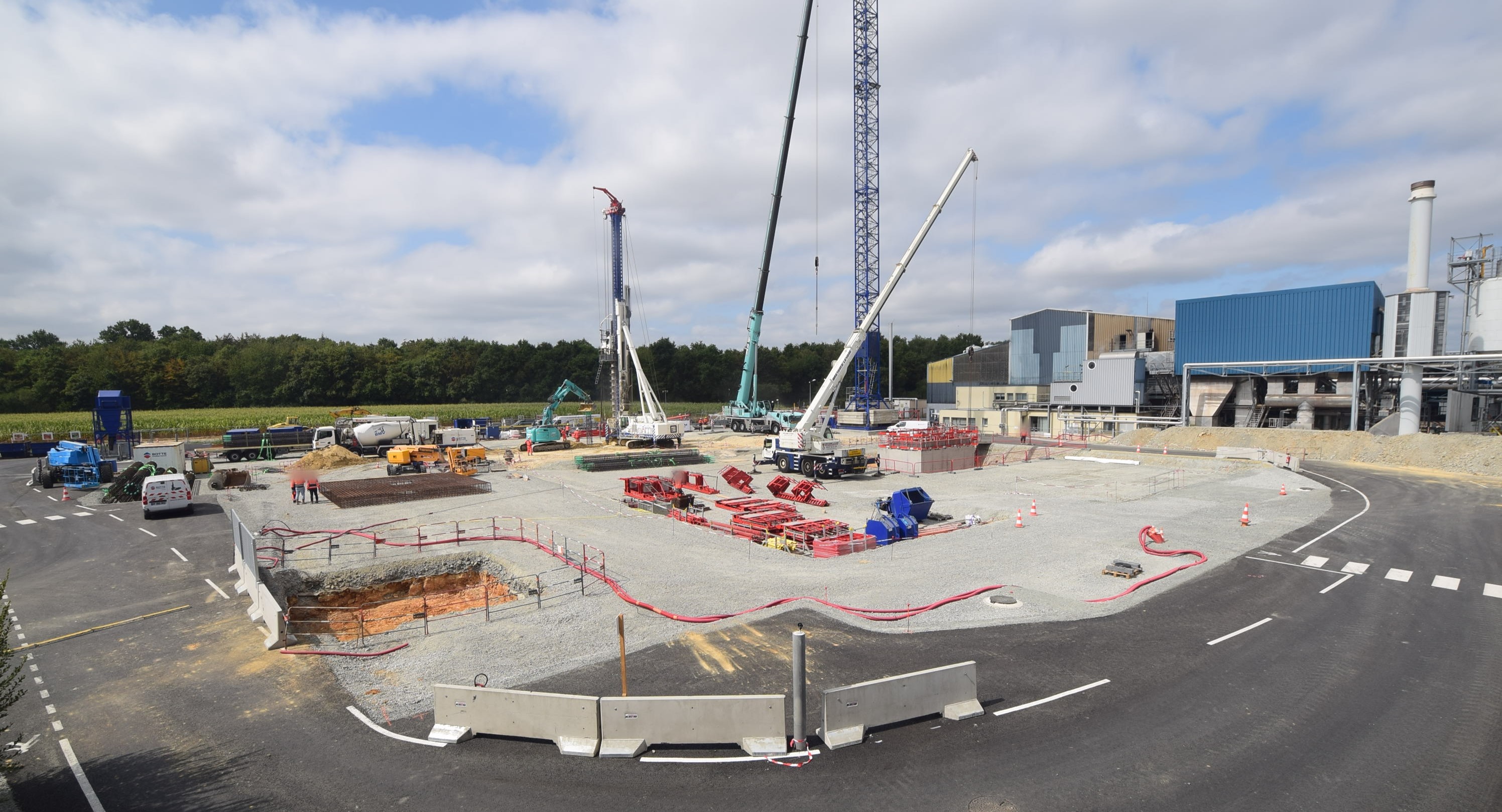 Ouverture officielle du chantier de l'UV2R : les fondations sortent de terre